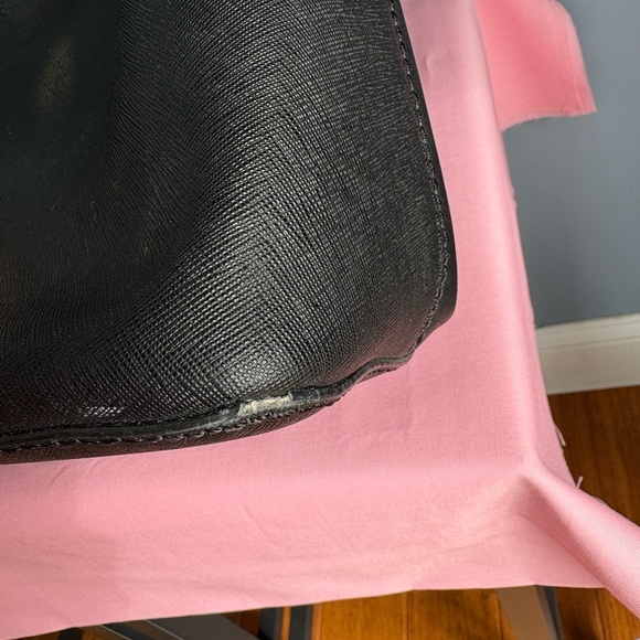 Kate Spade Post Street Halsey Black Leather Work Tote Bag - Picture 11 of 12